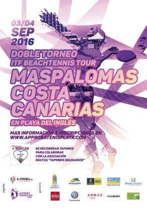 Cartel Doble Torneo ITF Maspalomas Costa Canaria 2016